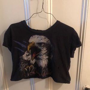 Born Wild Eagle Crop Top